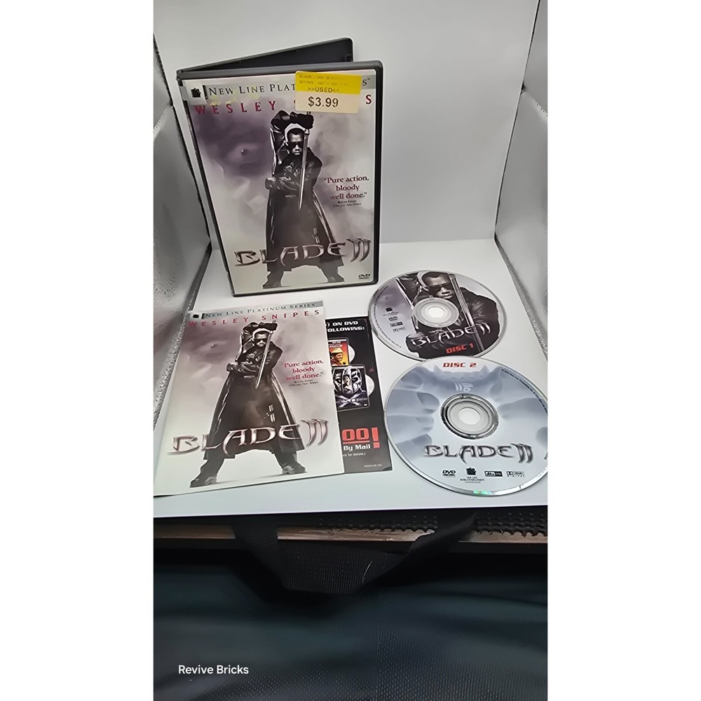 Blade II (New Line Platinum Series,‎  DVD, 2002) Wesley Snipes Great Condition